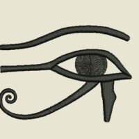 Motif broderie oeil egyptien