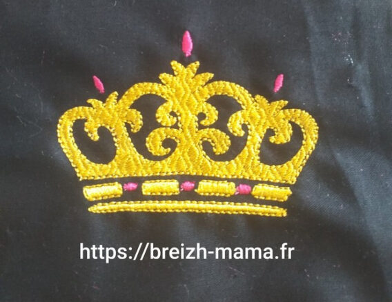Motif broderie Couronne 1