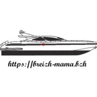 Motif broderie bateau Yacht Mangusta