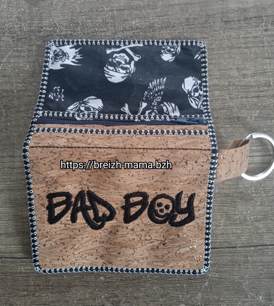 ITH Porte carte Porte monnaie zippé - Bad Boy -2