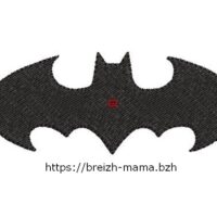 Motif broderie Batman