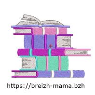 motif broderie livre
