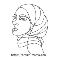 Motif broderie femme musulmane 2