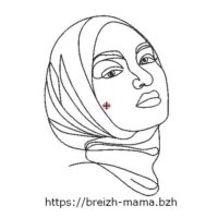 Motif broderie femme musulmane 3