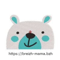 Motif broderie ourson 2