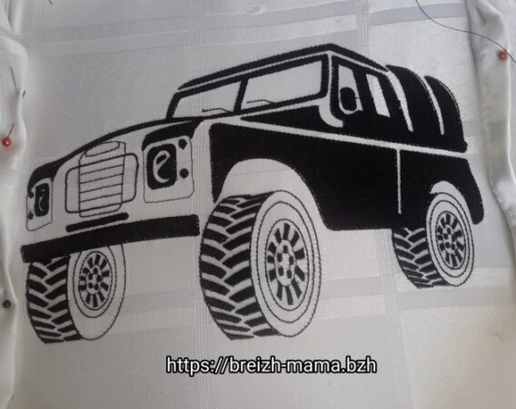 Motit broderie Land Rover
