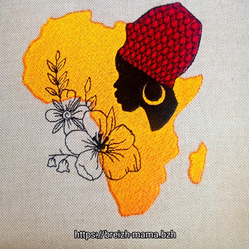 Motif broderie africaine
