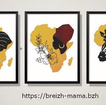 3 Motifs broderies Africaines