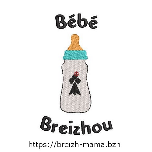 Motif broderie Bébé Breton 4