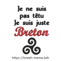 Motif broderie breton têtu