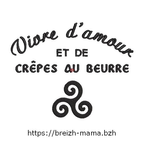 Motif broderie slogan breton 3