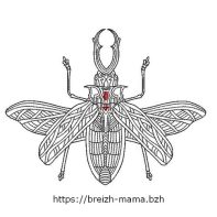 Motif broderie Insecte coléoptÚre