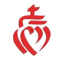 Motif broderie Coeur Vendéen