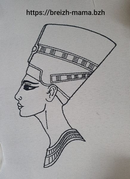 Motif broderie Nefertiti