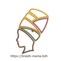 Motif broderie Appliqué Femme Turban
