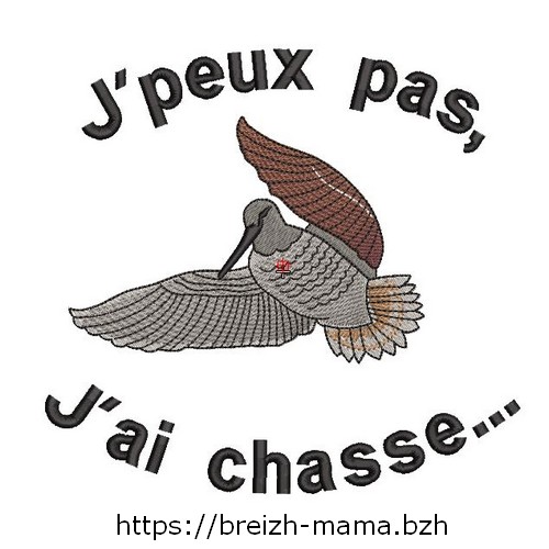 Motif broderie Chasse 1
