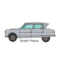 Motif broderie Voiture Citröen Ami 6