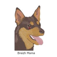 Motif broderie Chien kelpie australien