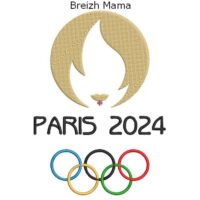 Motif broderie Jeux olympiques Paris 2024