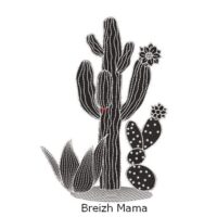 Motif broderie Cactus