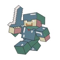 Motif broderie Minecraft 2