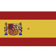 Motif broderie Drapeau Espagnol