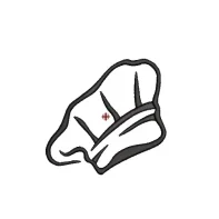 Motif Broderie Toque de cuisinier