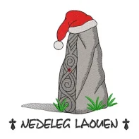 Motif broderie Menhir - Nedeleg Laouen
