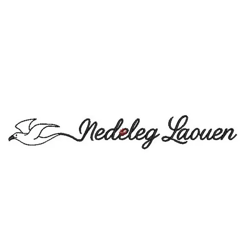đ LOT 8 MOTIFS Broderie Machine NOĂL EN BRETAGNE - Nedeleg Laouen 14 Motif broderie Mouette - Nedeleg Laouen