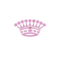 Motif broderie Couronne de Princesse