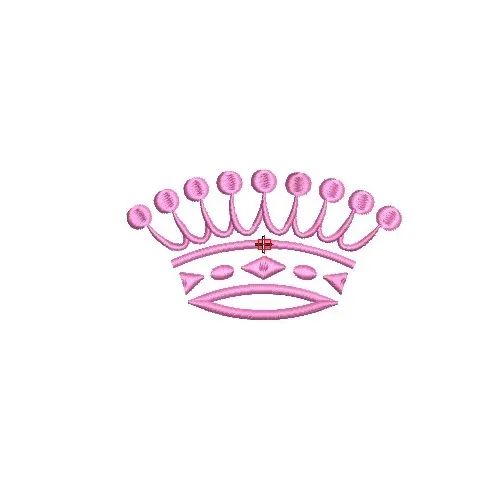 Motif broderie Couronne de Princesse 1 Motif broderie Couronne de Princesse