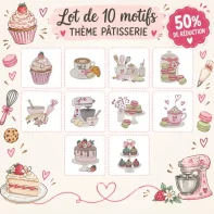 Lot Motif Patisserie