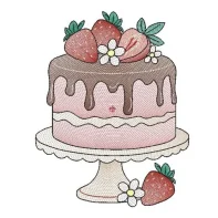 Motif broderie gateau patissier